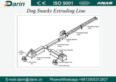 Материальные закуски собаки СУС304/любимец обрабатывают машину штрангпресса собачьей еды с мотором ВЭГ