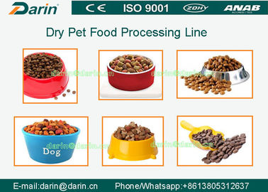 Профессиональная автоматическая производственная линия штрангпресса еды любимчика собаки с CE