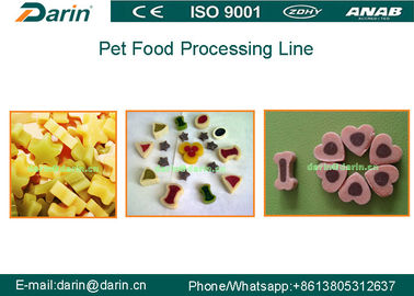 Технологическая линия еды любимчика для заедок chew собаки, обслуживаний, semi влажной животной еды