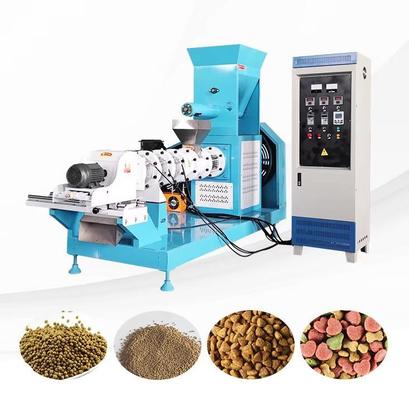 Кормовая смесь для рыбы Машина для экструзии кормов для домашних животных Сертификат CE Автоматическое оборудование для экструзии кормов для животных