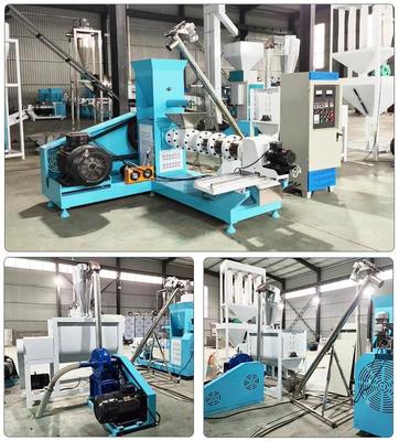 Кормовая смесь для рыбы Машина для экструзии кормов для домашних животных Сертификат CE Автоматическое оборудование для экструзии кормов для животных