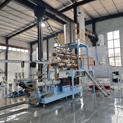 Оборудование штрангпресса еды любимчика твиновского винта нержавеющей стали сухое для собаки, птиц