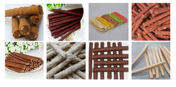 Машина для производства мясных полосок для собак Munchy с автоматическим загрузчиком лотков, производительность 200-300 кг/час