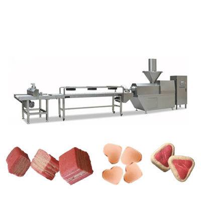 Собака отрывистого мяса мягкая жуя PLC Сименс производственной линии корма для домашних животных