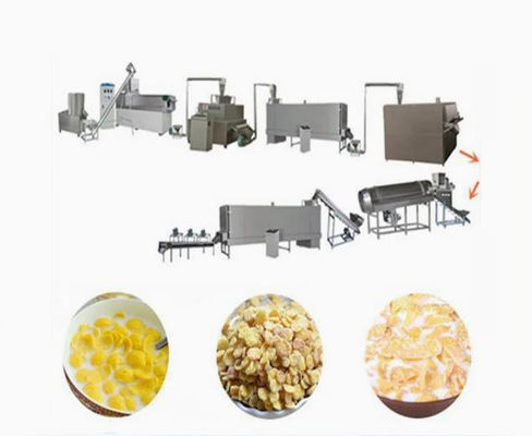 Линия обработки кукурузных хлопьев с высокой питанием с системой управления ПЛК