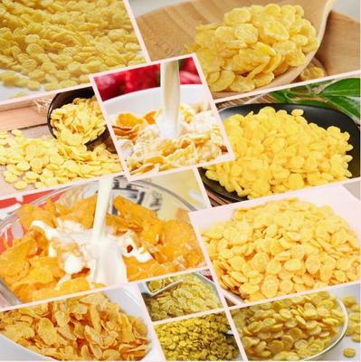 200-500 кг Kellogg жареное завтрак Зерно Кукурузные хлопья Линия обработки закуски Пищевая экструдерная машина