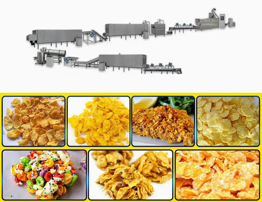 Коммерческая машина для производства кукурузных хлопьев / Экструдер для кукурузных чипсов 150-500 кг/ч