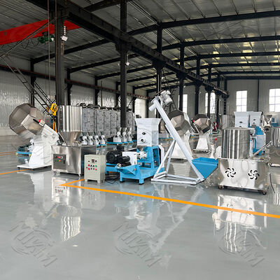 Highly efficient Dry Floating Fish Feed Pellet Processing Line 200kg/H-6000kg/H Animal Pet Cat Dog Food Making Extruder Machine
