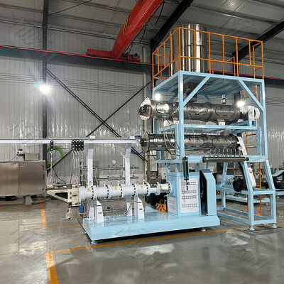 CE certified fully automatic twin screw Fish Feed Extruder Production Machine Fish Feed Pellet Processing Equipment
