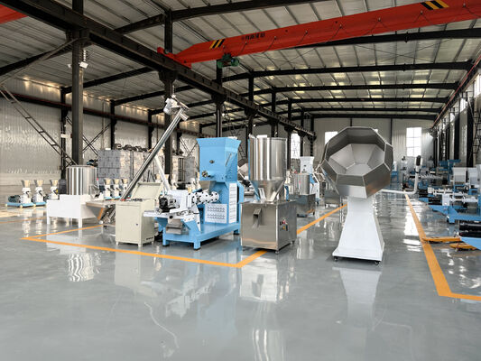 Cat Dog Rabbit Feed Pellet Making Extrusion Processing Line Feed Pellet Extruder Machine Pet Food Fish Feed Making Machine
