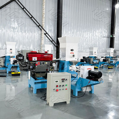 Плавающий гранулятор корма для рыбы MIKIM с дизельным двигателем, машины для производства гранул корма для животных, подходит для любых условий эксплуатации на открытом воздухе/без электричества, дизельный двигатель для большей надежности!