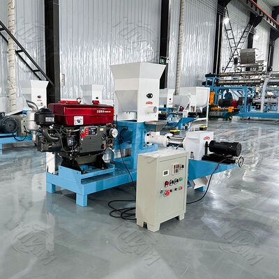 Плавающий гранулятор корма для рыбы MIKIM с дизельным двигателем, машины для производства гранул корма для животных, подходит для любых условий эксплуатации на открытом воздухе/без электричества, дизельный двигатель для большей надежности!