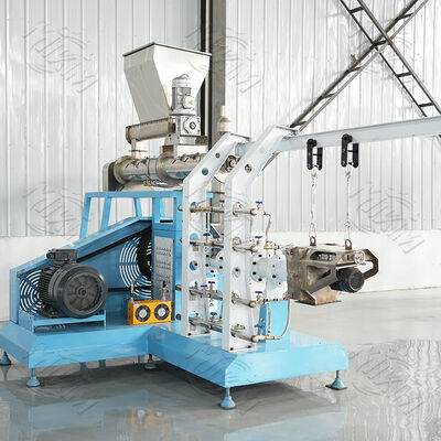 Высокопроизводительная двухшнековая влажная экструдерная машина Двухшнековый влажный экструдер / экспандер для производства плавающего корма для рыб и кормов для домашних животных