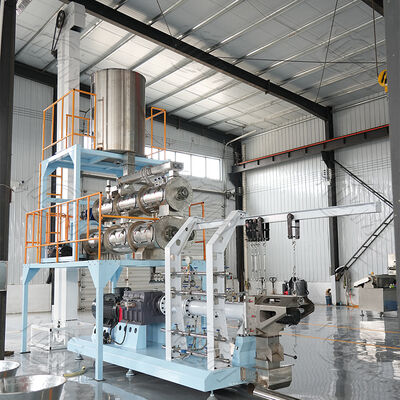 New Automatic Stainless Steel Double Screw Extruder Machine High Productivity Floating Fish Feed Pelletizer sinking shrimp feed for Fish Food