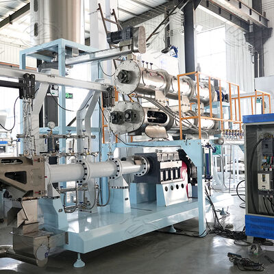 Newly Designed 5-6 Ton Per Hour Twin screw Pet Food & Fish Feed Extruder Machine Competitive Price floating fish feed pellet making machine