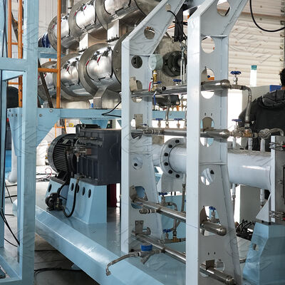 3-5тонны/час Автоматическая плавучая погружающаяся рыбная кормовая линия производства Двойной винт для собак Пищевая экструдерная машина для экструдирования пеллет плавучей рыбной кормы