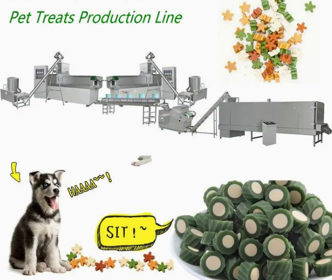 Любимец нержавеющей стали 100KW жует производственную линию для зубов собак