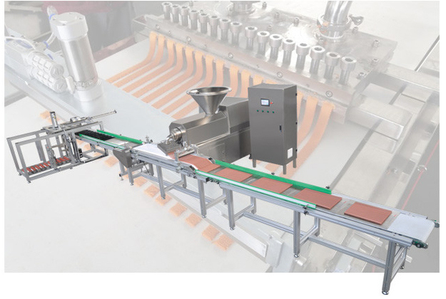 Как оно делало прокладками мяса горячую ручку мяса обслуживания собаки производственной линии корма для домашних животных продаж формируя машину с хорошим качеством